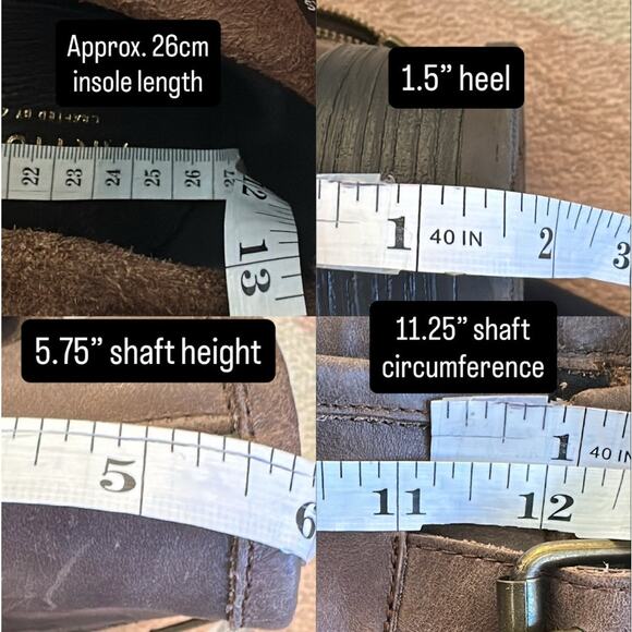 Artisan Zigi Elicia Brown Leather Moto Buckle Ankle Boots Biker Motorcycle Boho - Picture 9 of 9